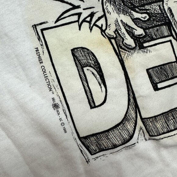 Vintage 90s Del Sol Key West Snorking Gecko Frog Destination Graphic Shirt M - Picture 3 of 8